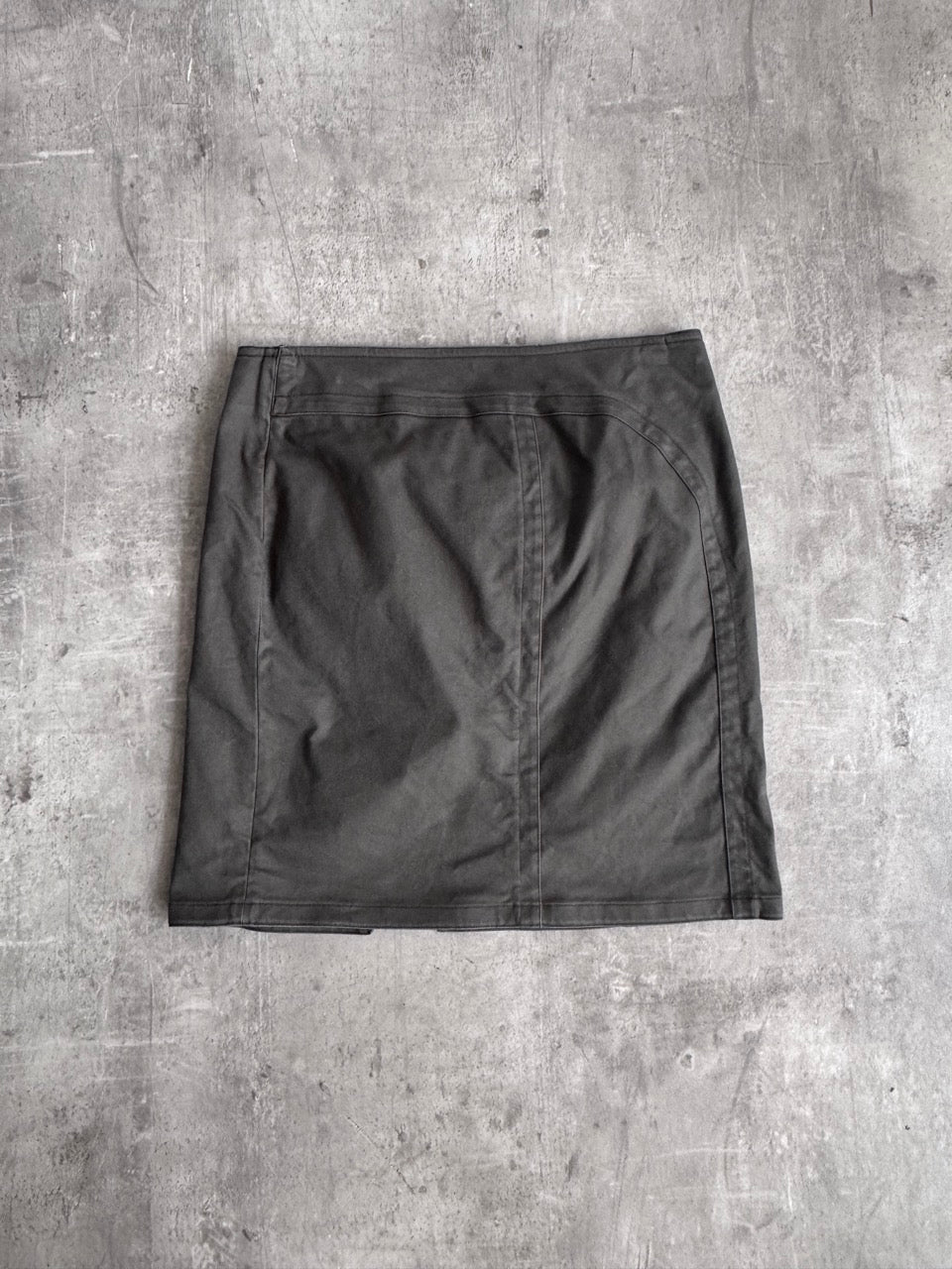 Gucci Khaki Cotton Midi Skirt