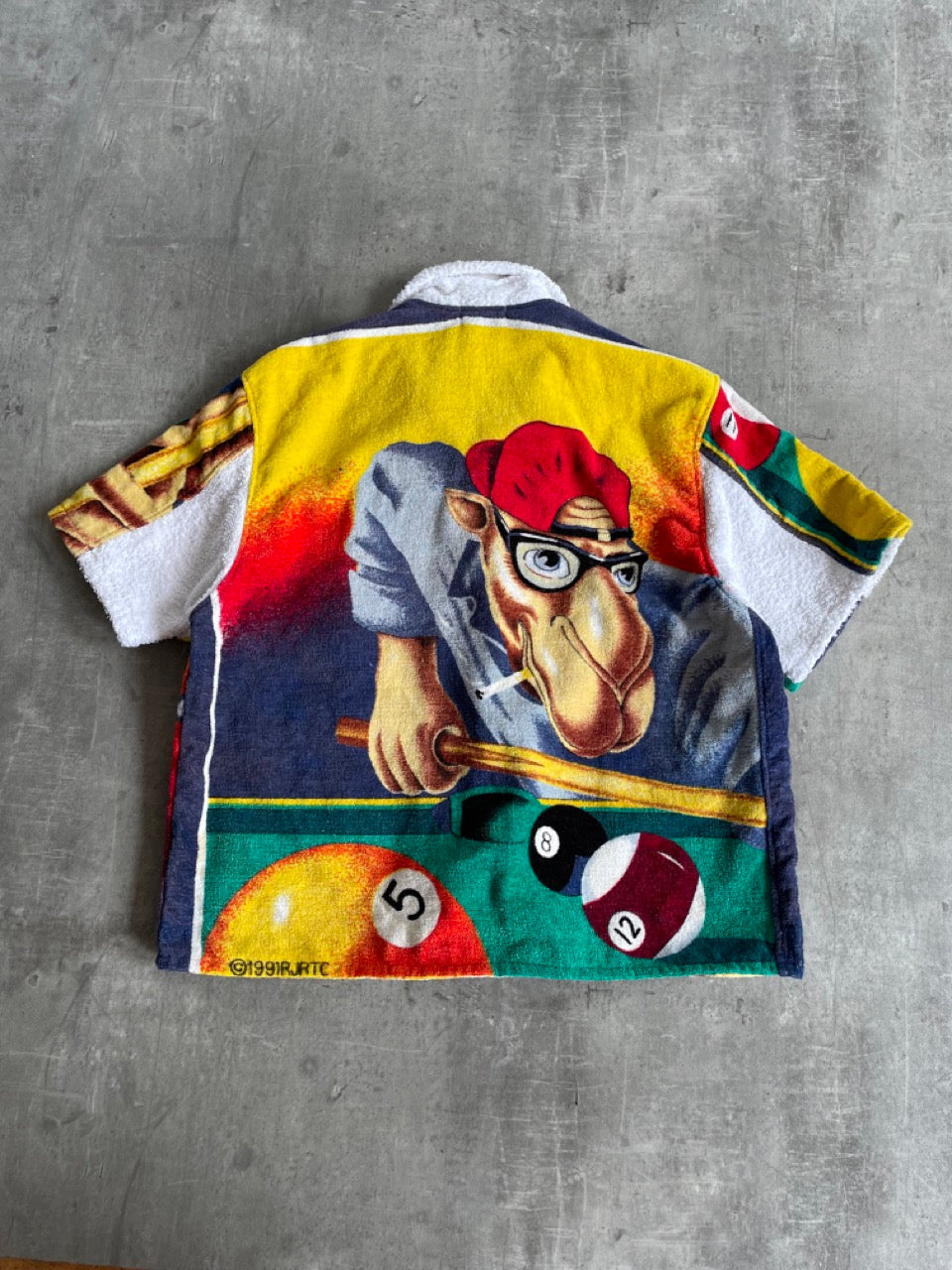 VT Rework: Camel Smooth Character Towelling Cropped Shirt