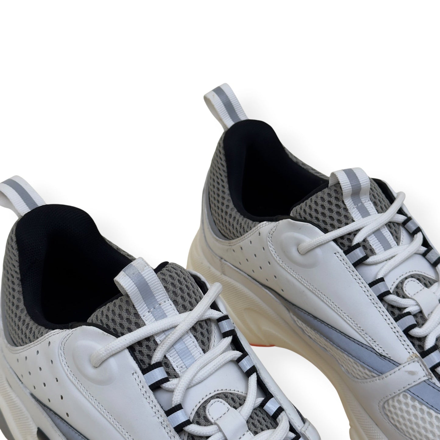 DIOR B22 SNEAKER WHITE / GREY / ORANGE UK11 | UK 11, Multicoloured