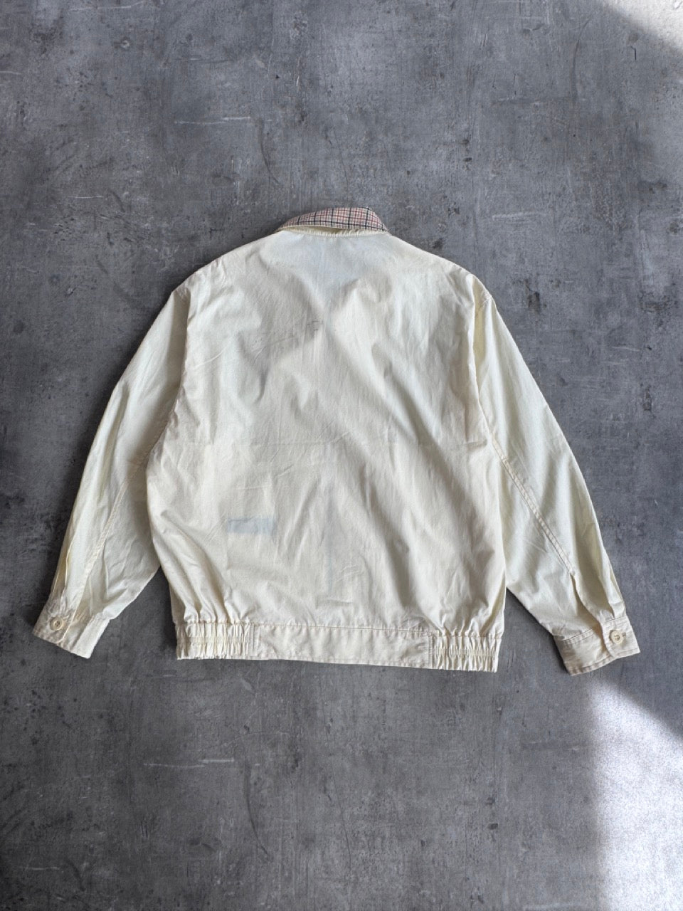 YSL Yellow Check Collar Harrington Jacket