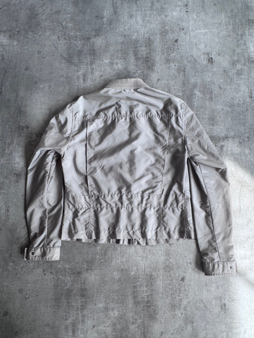 2001 Gucci Tom Ford Sheer Khaki Moto Jacket