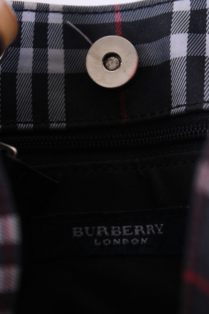 Burberry Nova Check Mini Bag Black/ White | O/S, Multicoloured