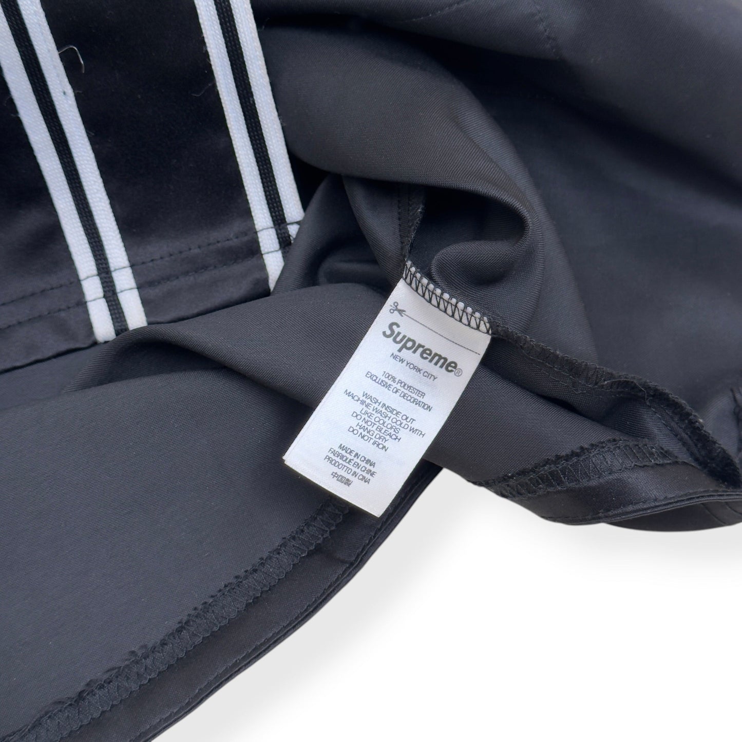 SUPREME MITCHELL & NESS SATIN BASEBALL JERSEY BLACK M | Medium, Black