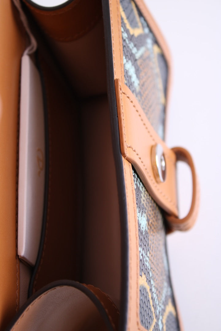 Snake Print Chloe Aby bag | O/S, Blue