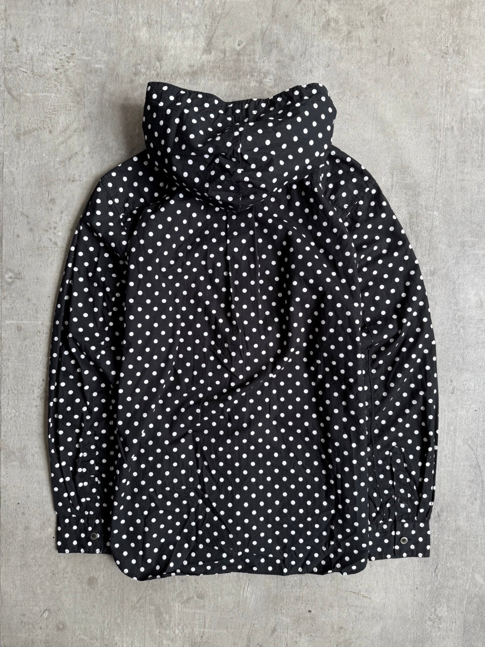 CDG Black Polka Dot Hooded Shirt