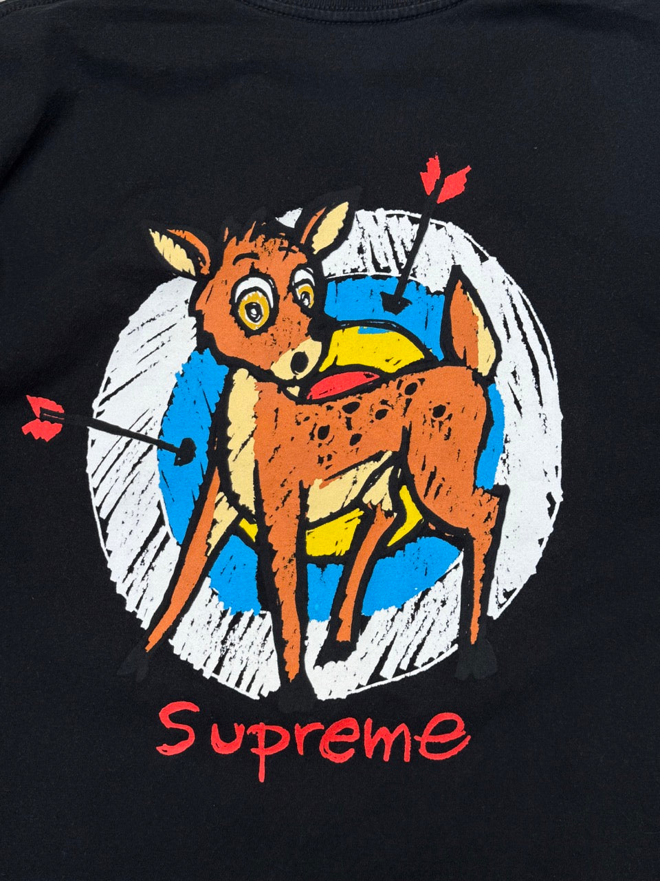 S/S 2022 Supreme Black Deer Graphic Tee
