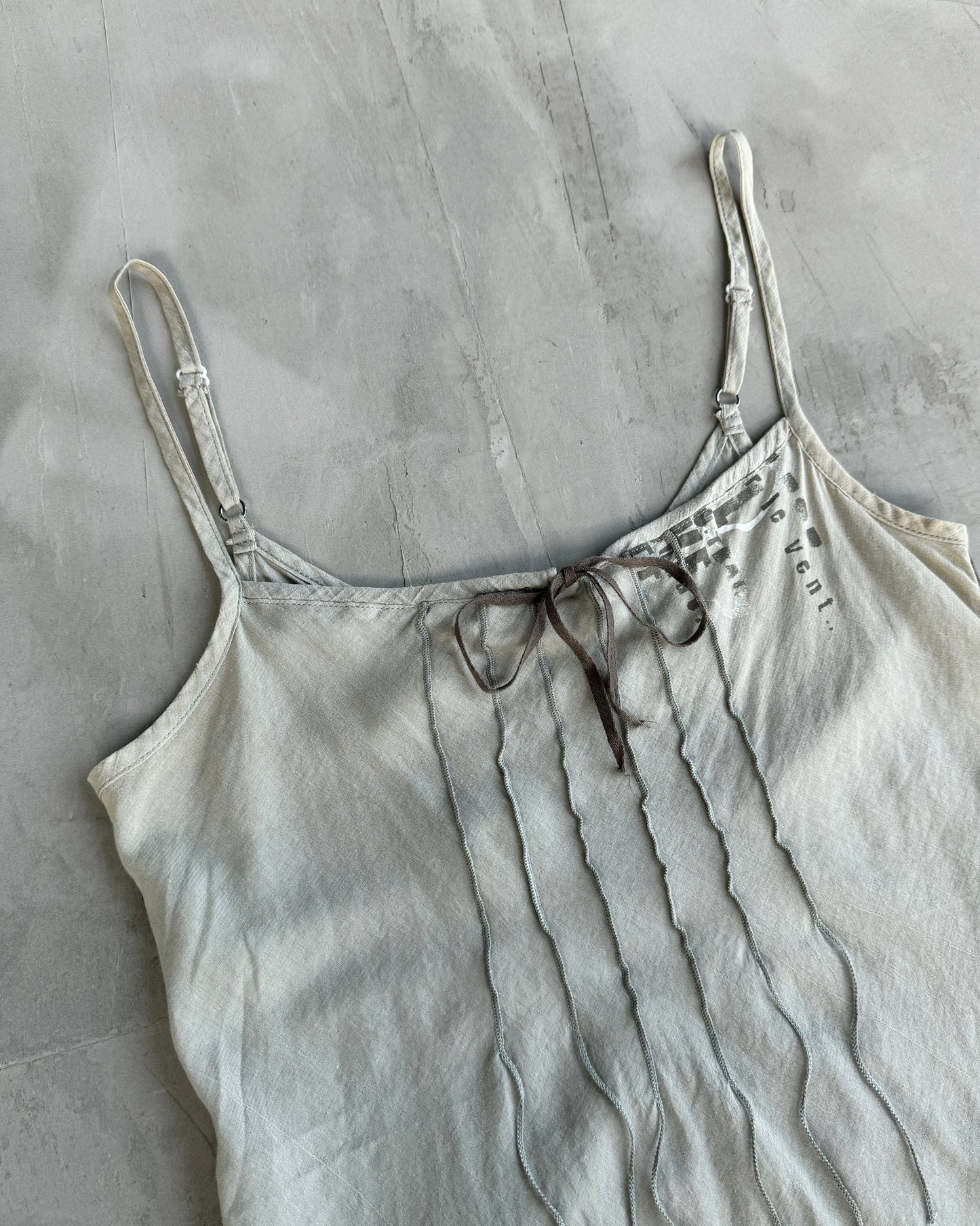 MARITHE FRANCOIS GIRBAUD MFG VEST TOP - M | Small, Beige