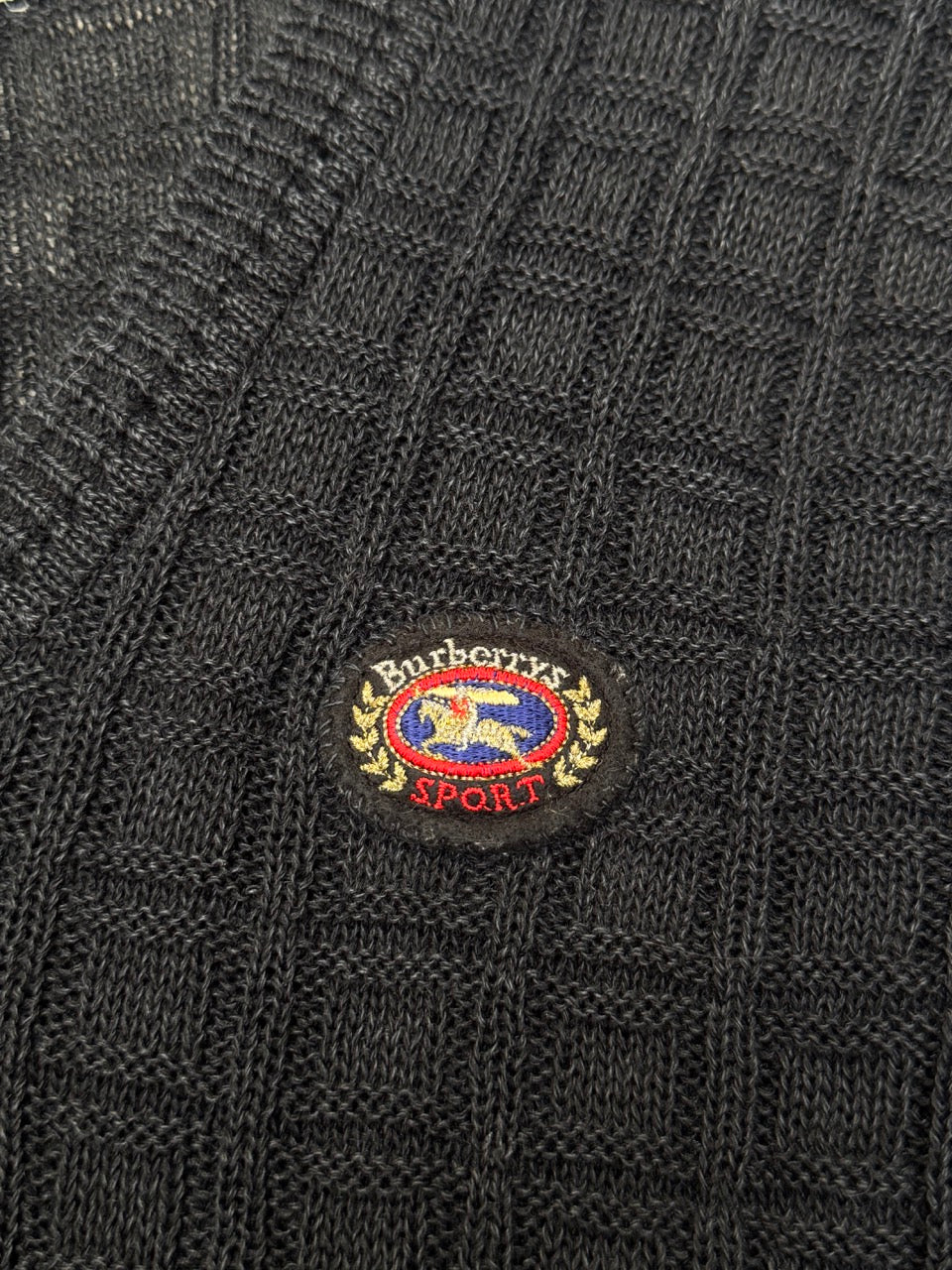 Burberry Logo Embroidered V-Neck Knitted Vest