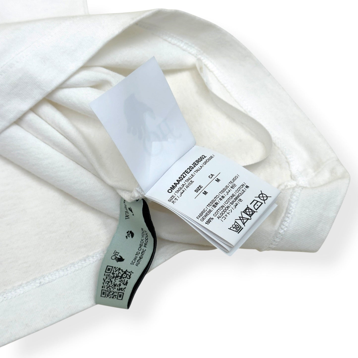 OFF-WHITE HAND OFF LOGO T-SHIRT WHITE M | Medium, White