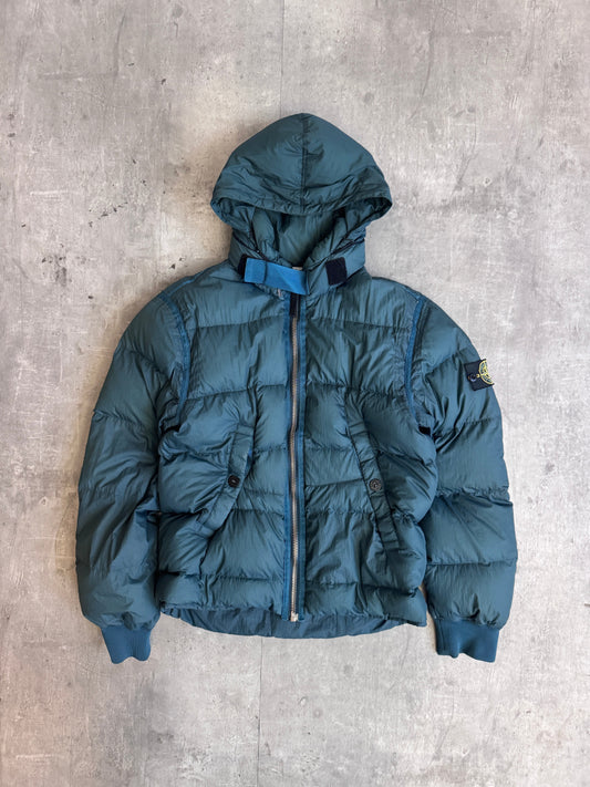 S/S 2009 Stone Island Forest Green Neck Strap Down Jacket