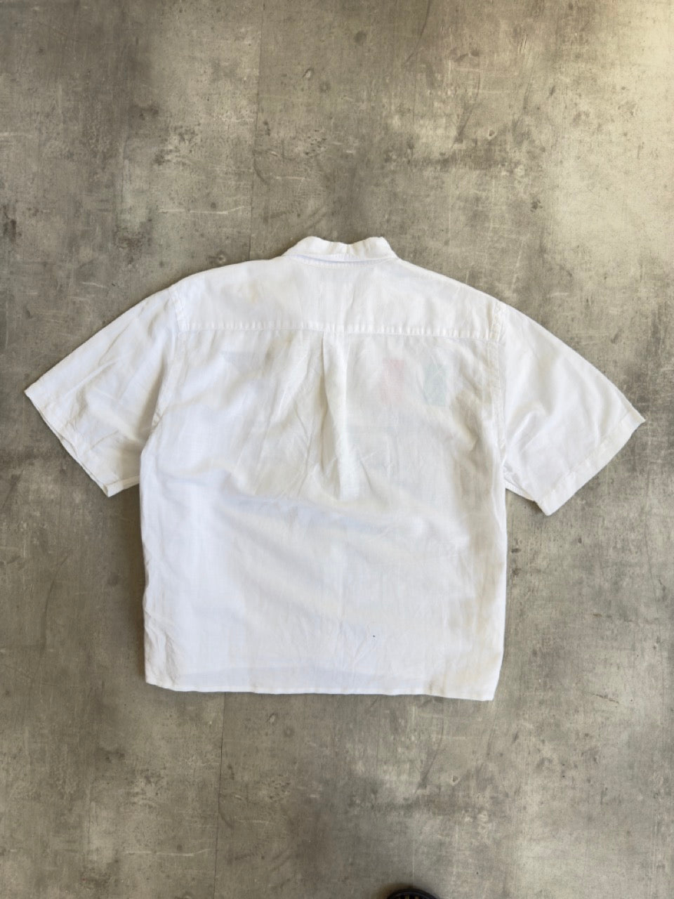 VT Rework: 'Tutto Passa' White Linen Shirt