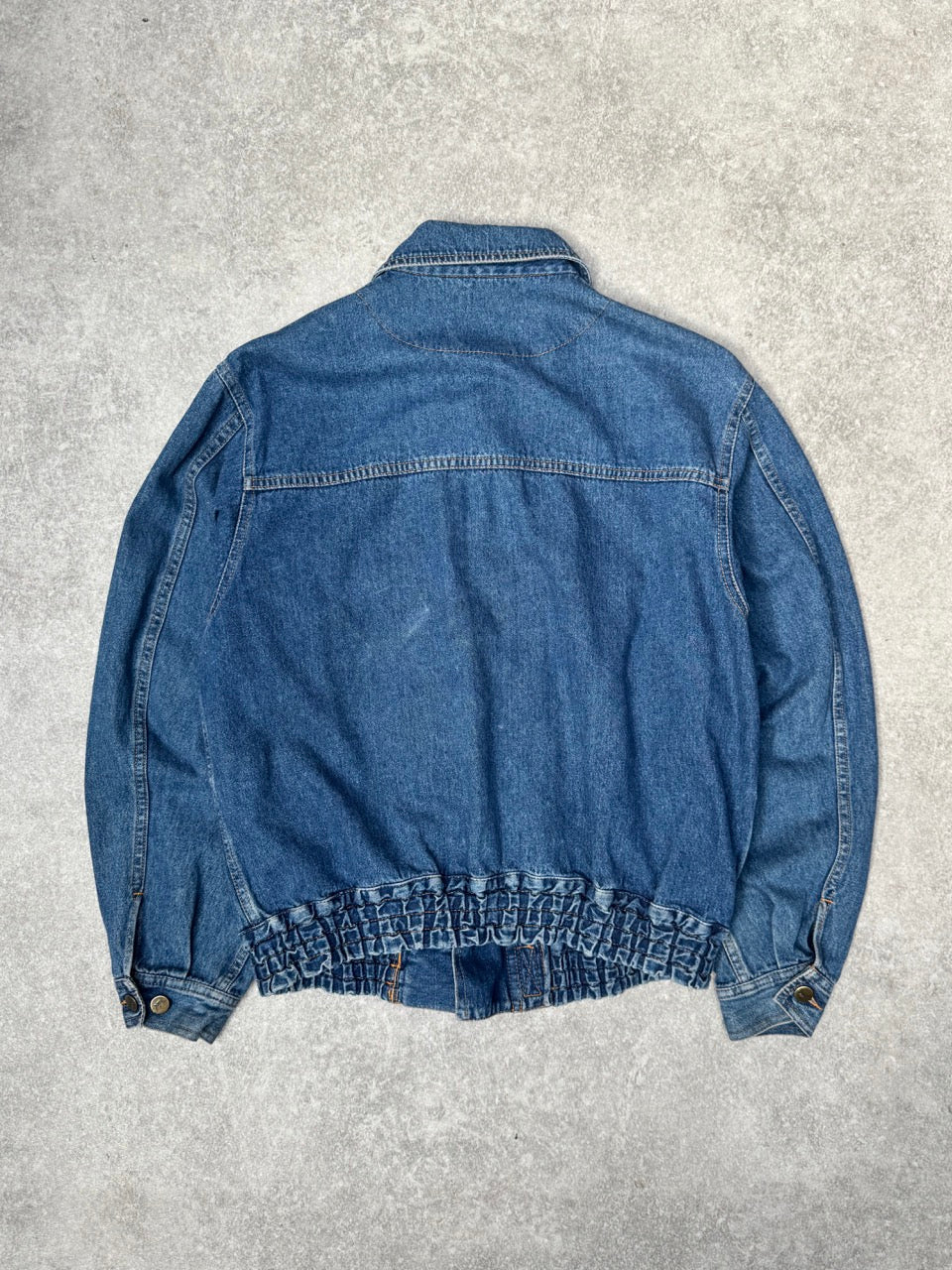90s Emporio Armani Vintage Denim Bomber Jacket