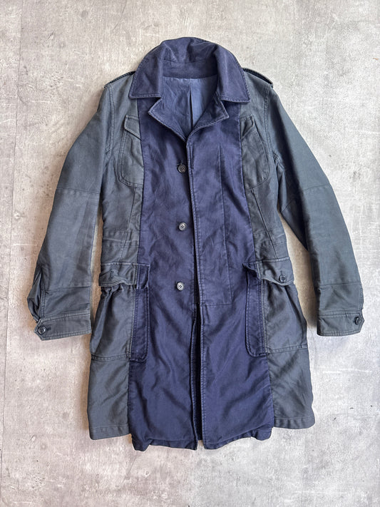 Mihara Yasuhiro Navy Cotton Courd Detailed Workwear Jacket