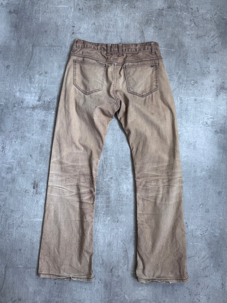 Raf Simons Straight Leg Tan Jeans