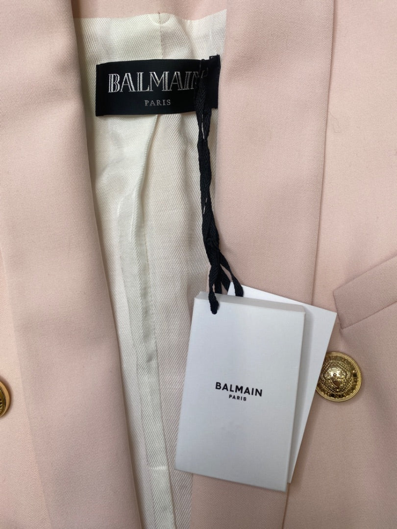 Blush Pink Balmain Blazer, 10 | Default Title, Gold