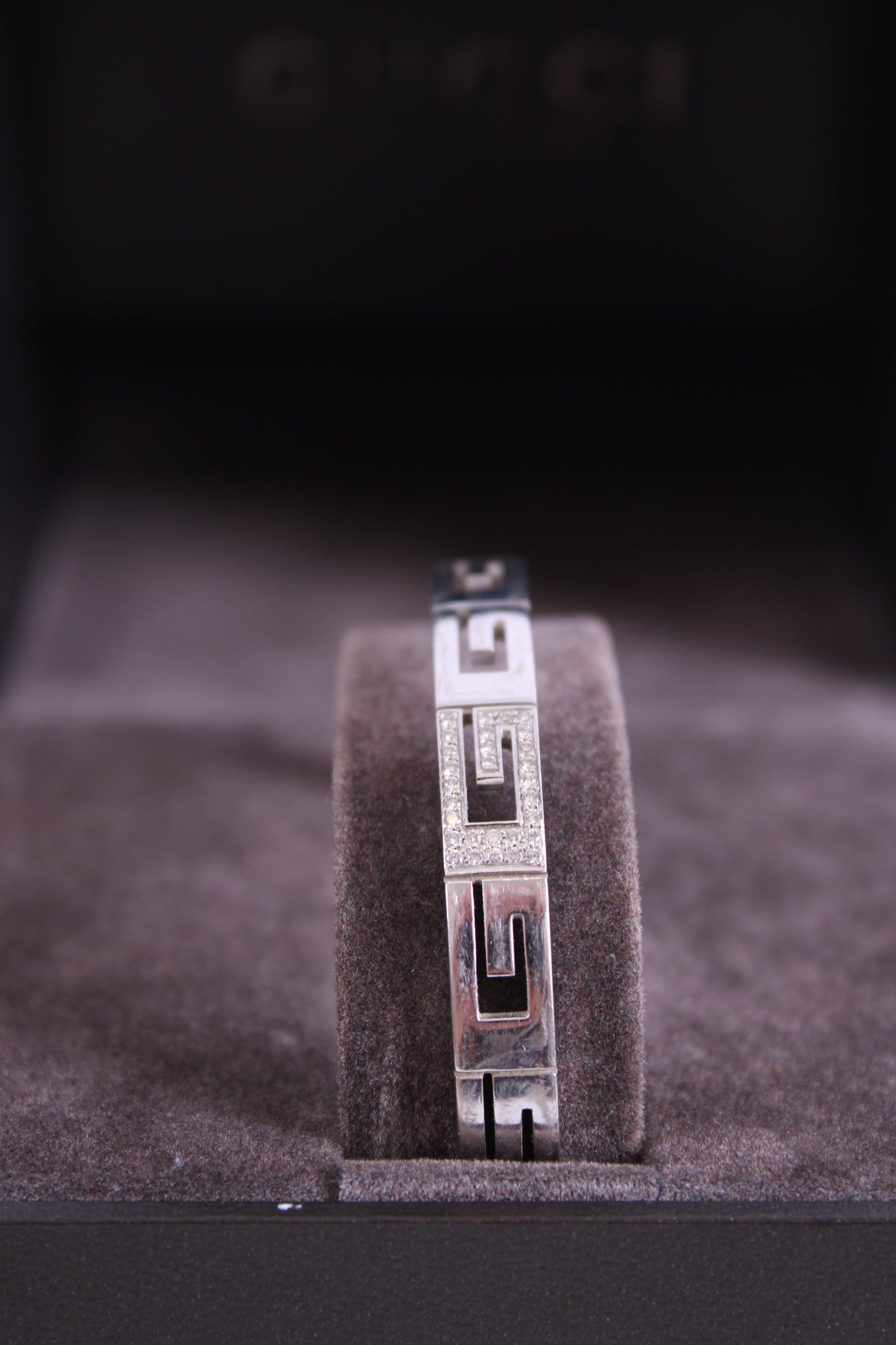 Gucci Bangle 18K White Gold 18 | O/S, Gold