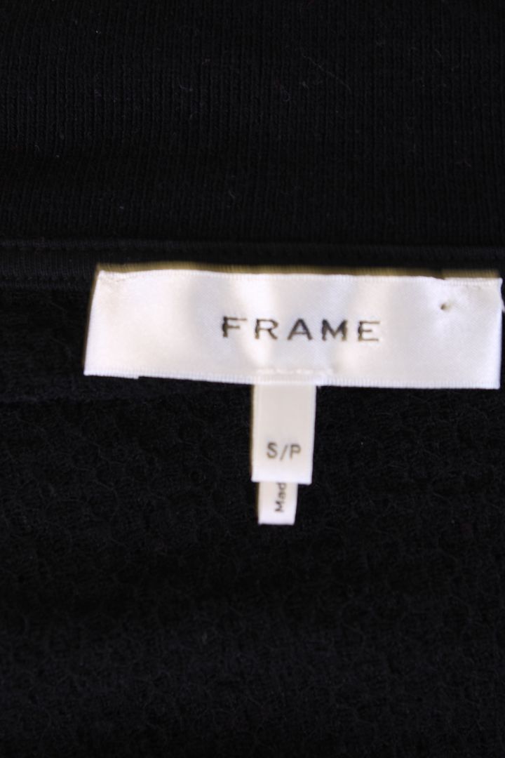 Frame L/S Knit Top Black S | Small, Black