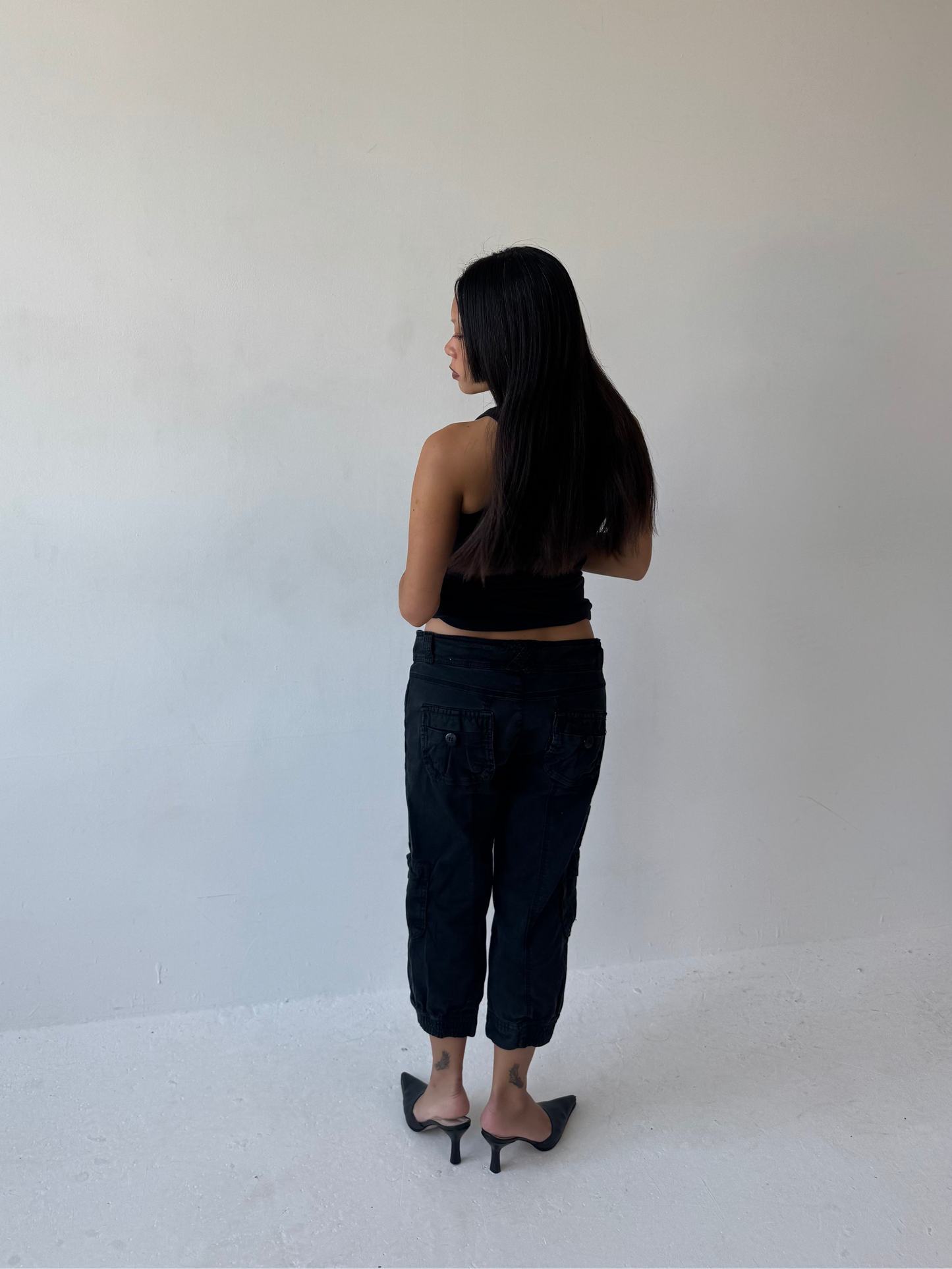 CROPPED CARGOS | Default Title, Tan