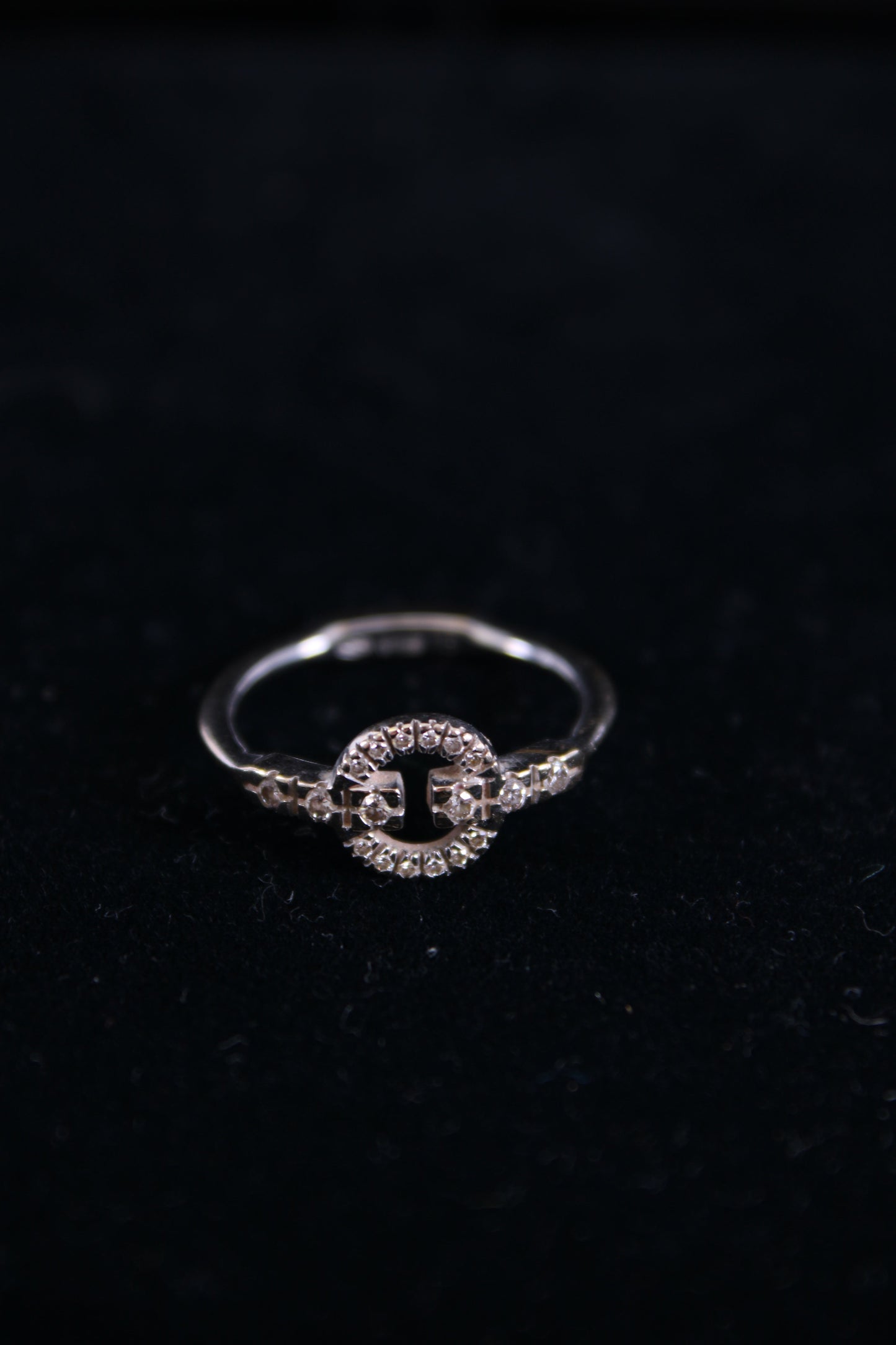 Gucci 18ct White Gold & Diamond Double G Ring 18ct White Gold 15 | O/S, Gold