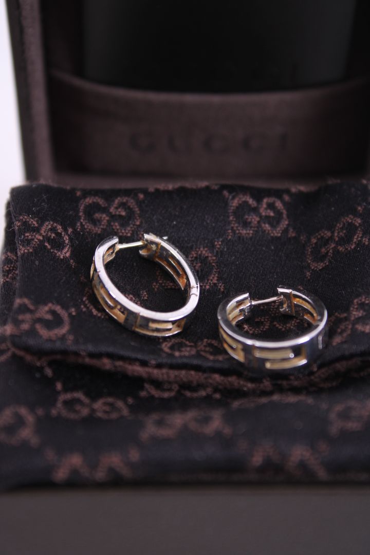 Gucci GG 18ct White Gold earrings 18ct White Gold | Default Title, Gold
