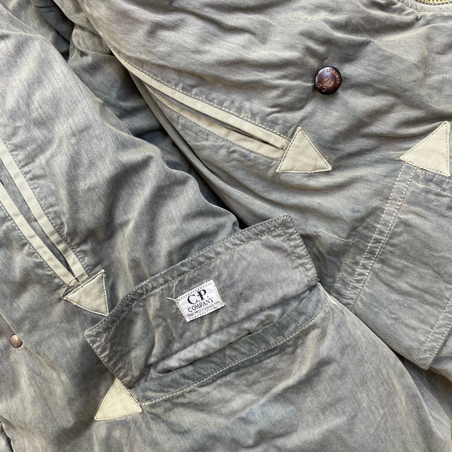 C.P. Company Khaki Vintage 1986 'Ideas from Massimo Osti' Reversible Khaki Park Coat | XX-Large, Khaki