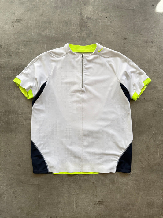 2006 Nike Sphere Tony Spackman Contrast Green Structured Top | Large, Multicoloured