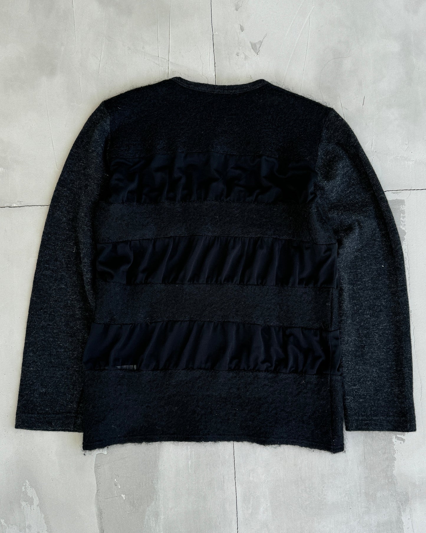JUNYA WATANABE MOHAIR AND MESH SWEATSHIRT - S