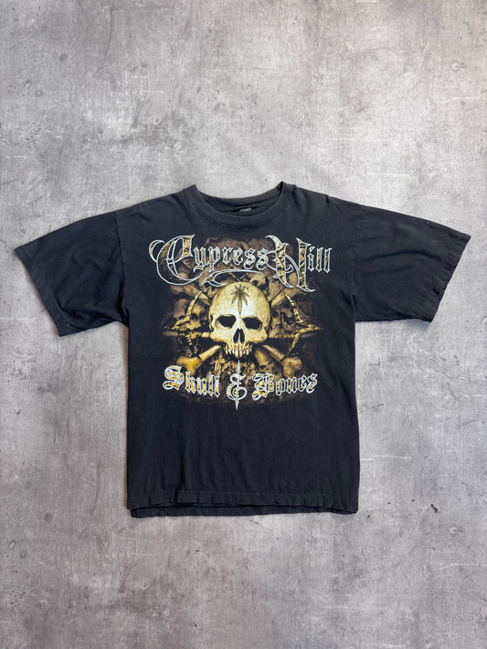 Cypress Hill 90s Distressed Skull & Bones Graphic Tee