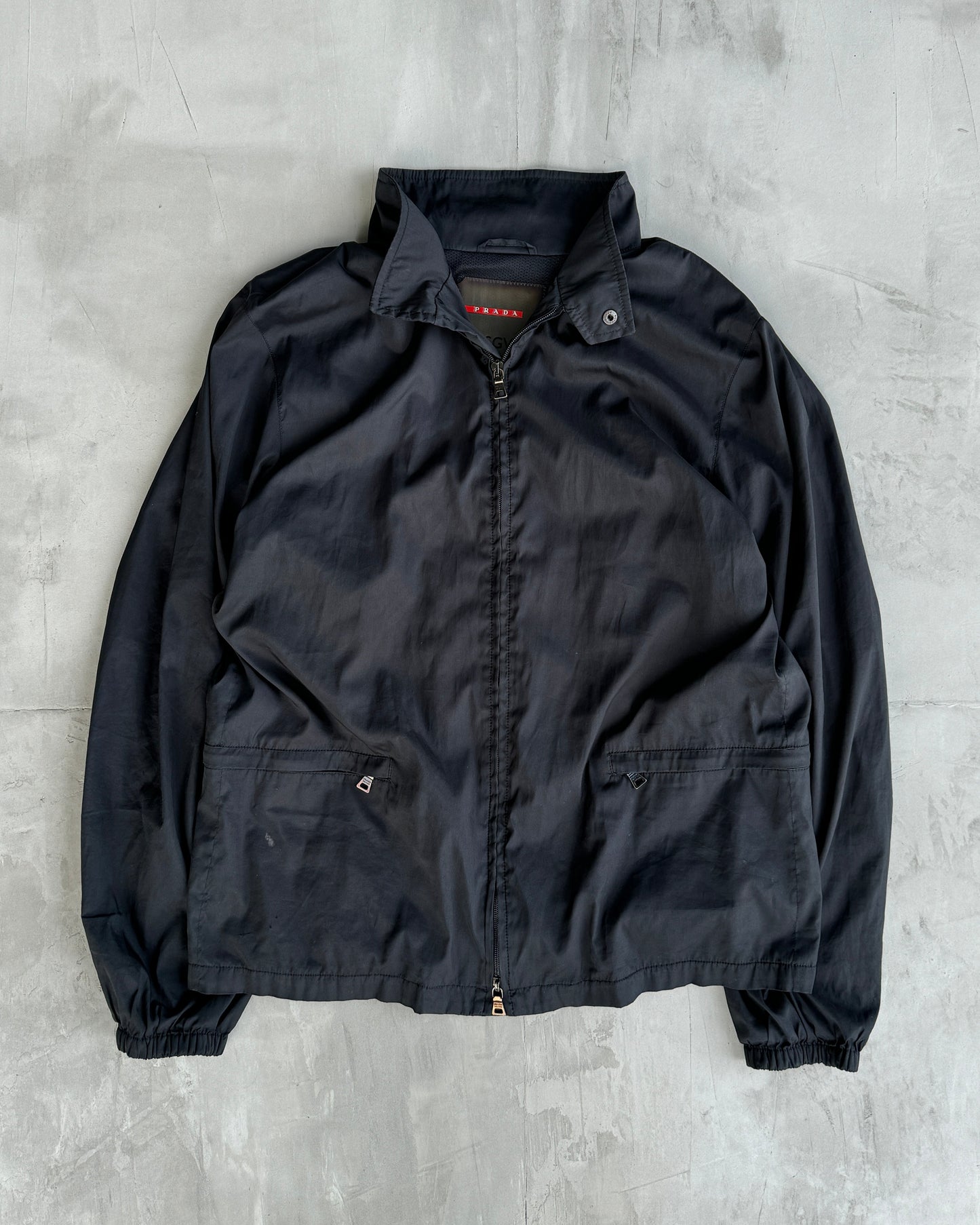 PRADA 2-IN-1 TRANSFORMABLE NYLON JACKET - XL | O/S, Black
