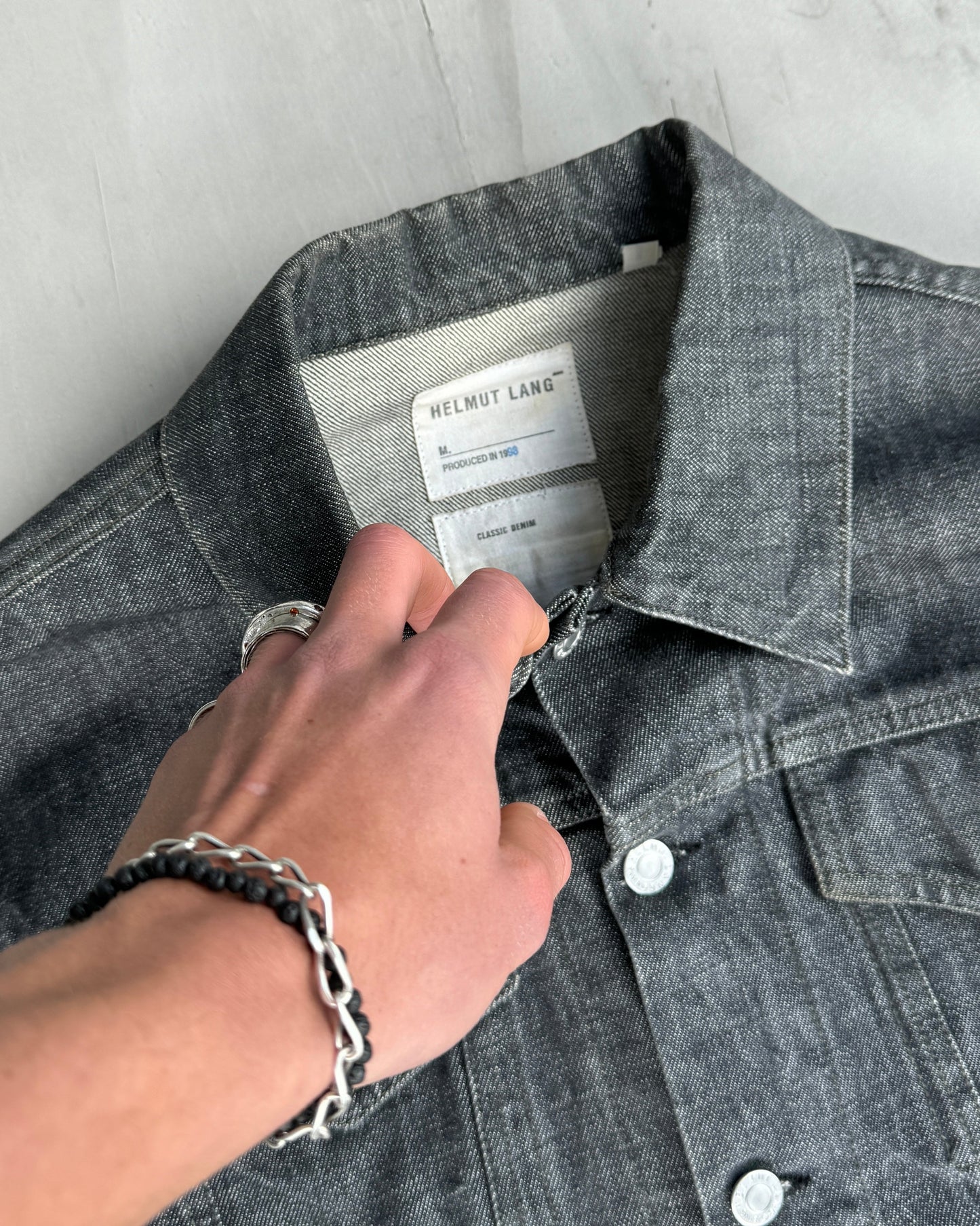 HELMUT LANG 1998 DENIM JACKET - M | Medium, Blue
