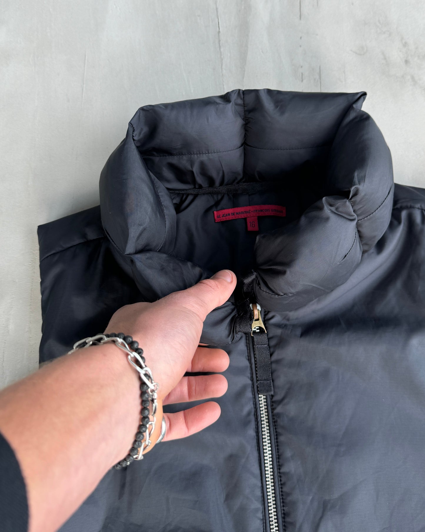 MARITHE FRANCOIS GIRBAUD MFG PUFFER GILLET JACKET - S | Small, Black