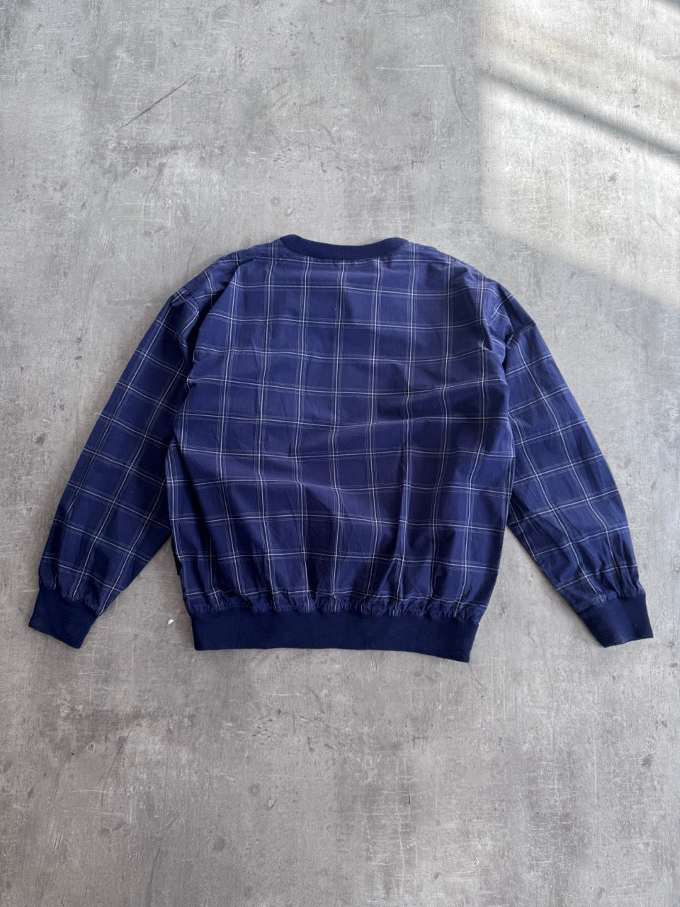 Polo Ralph Lauren Plaid Navy Nylon Sweater