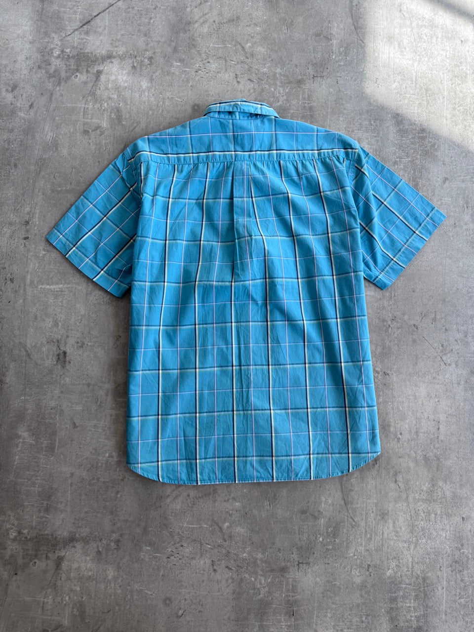 Stussy Blue Plaid Cotton Shirt