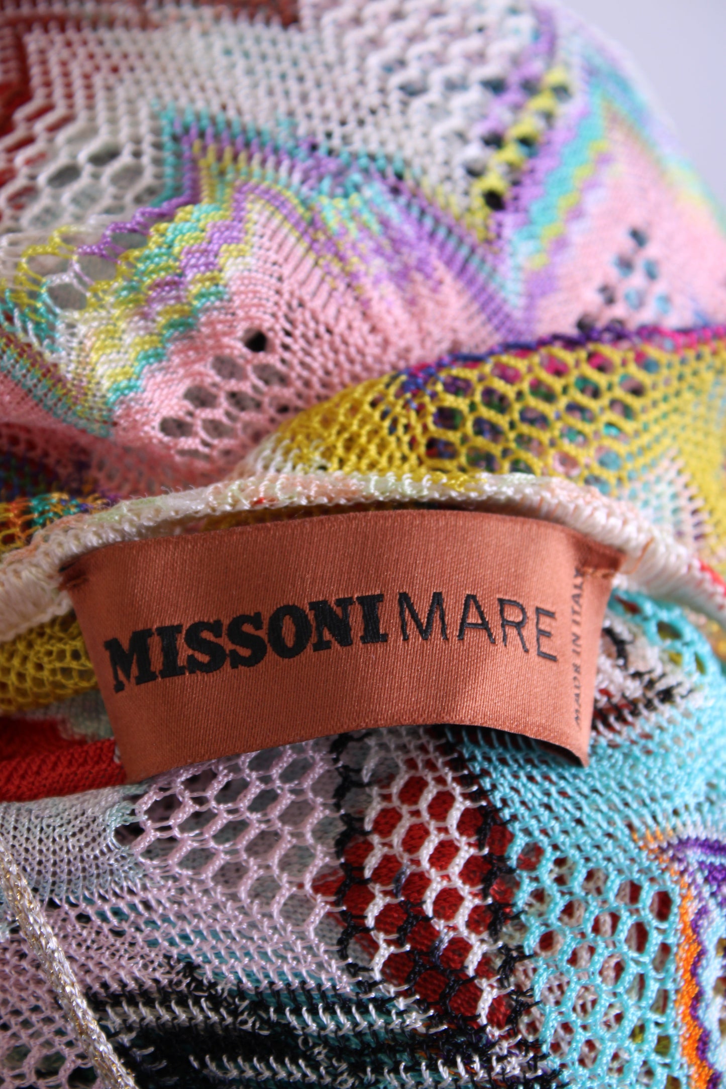 Missoni Mare L/S Chevron Beach Dress Multi Coloured 8 | O/S, Red