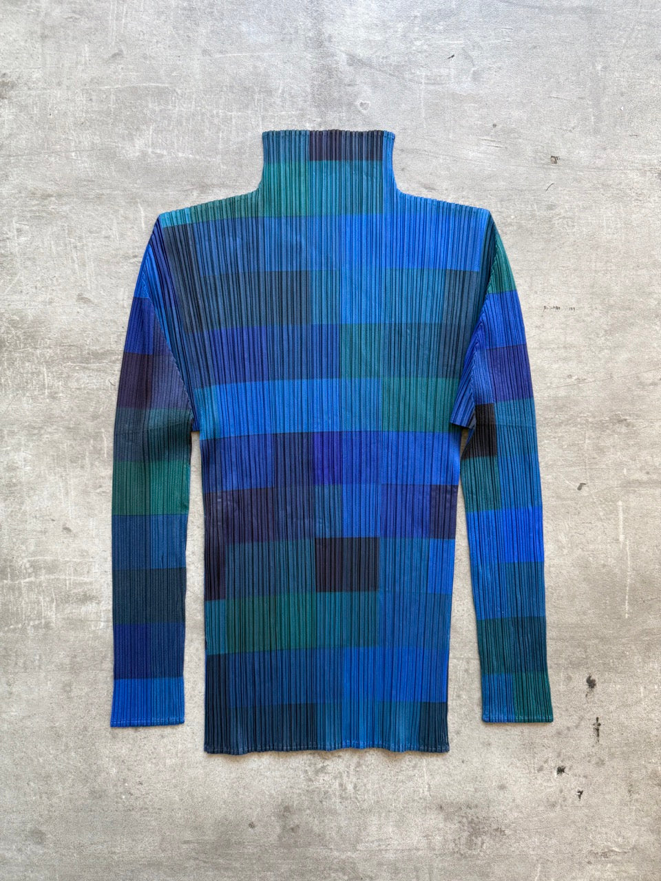 Issey Miyake Pleats Please Chequered Top | Small, Multicoloured