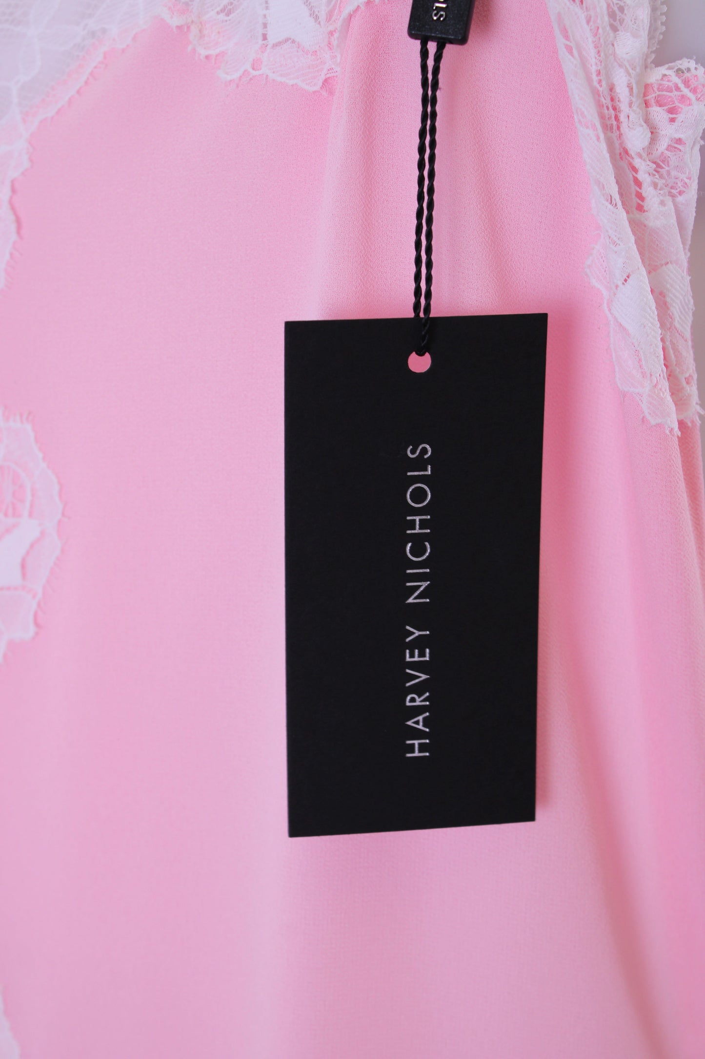 Christopher Kane Lace Trim Strap Detail Cami Dress Pink 8 | O/S, Pink