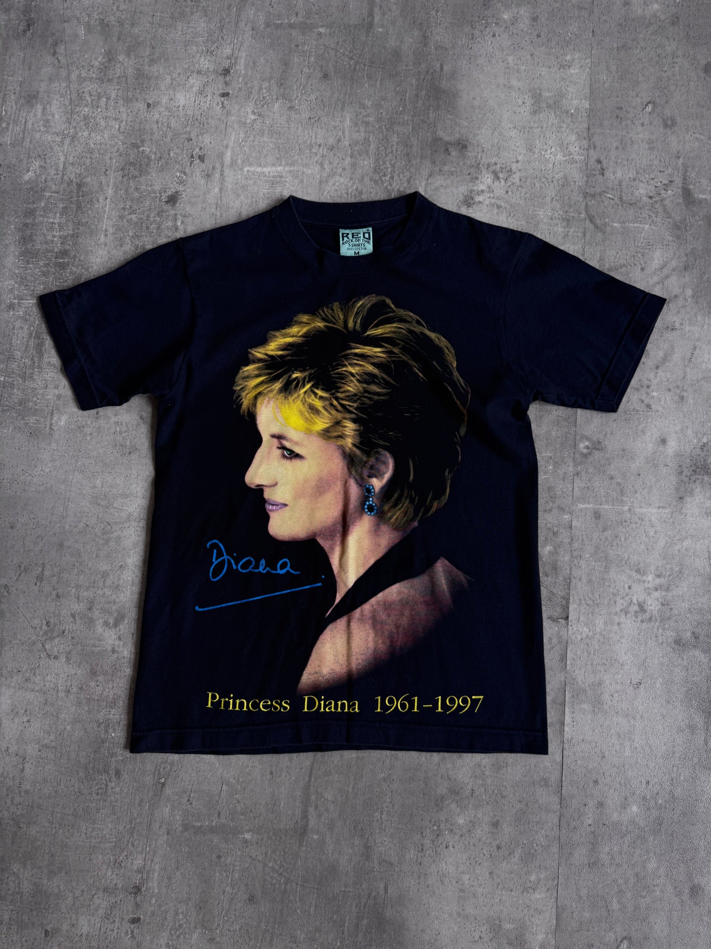 Princess Diana Memorial Black Graphic Tee