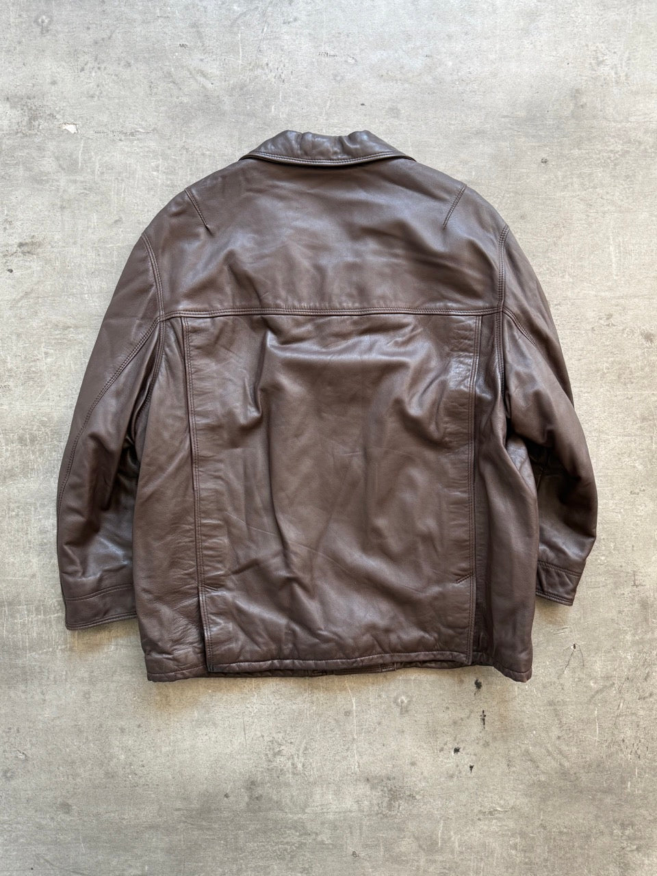 1980 Valentino Mid-length Leather Jacket | Extra Large, Multicoloured
