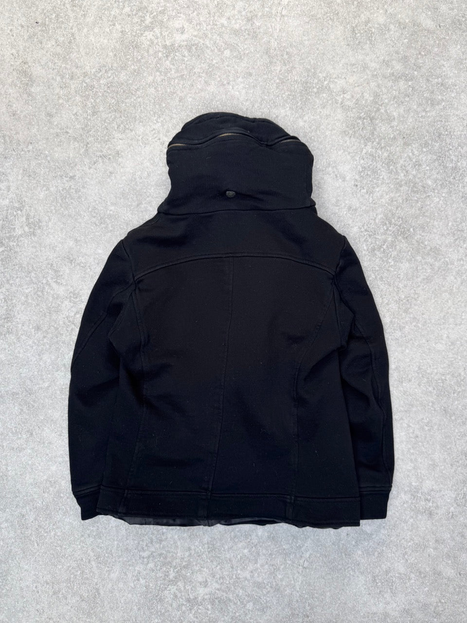 Katharine Hamnett Asymmetrical Black Hooded Sweater