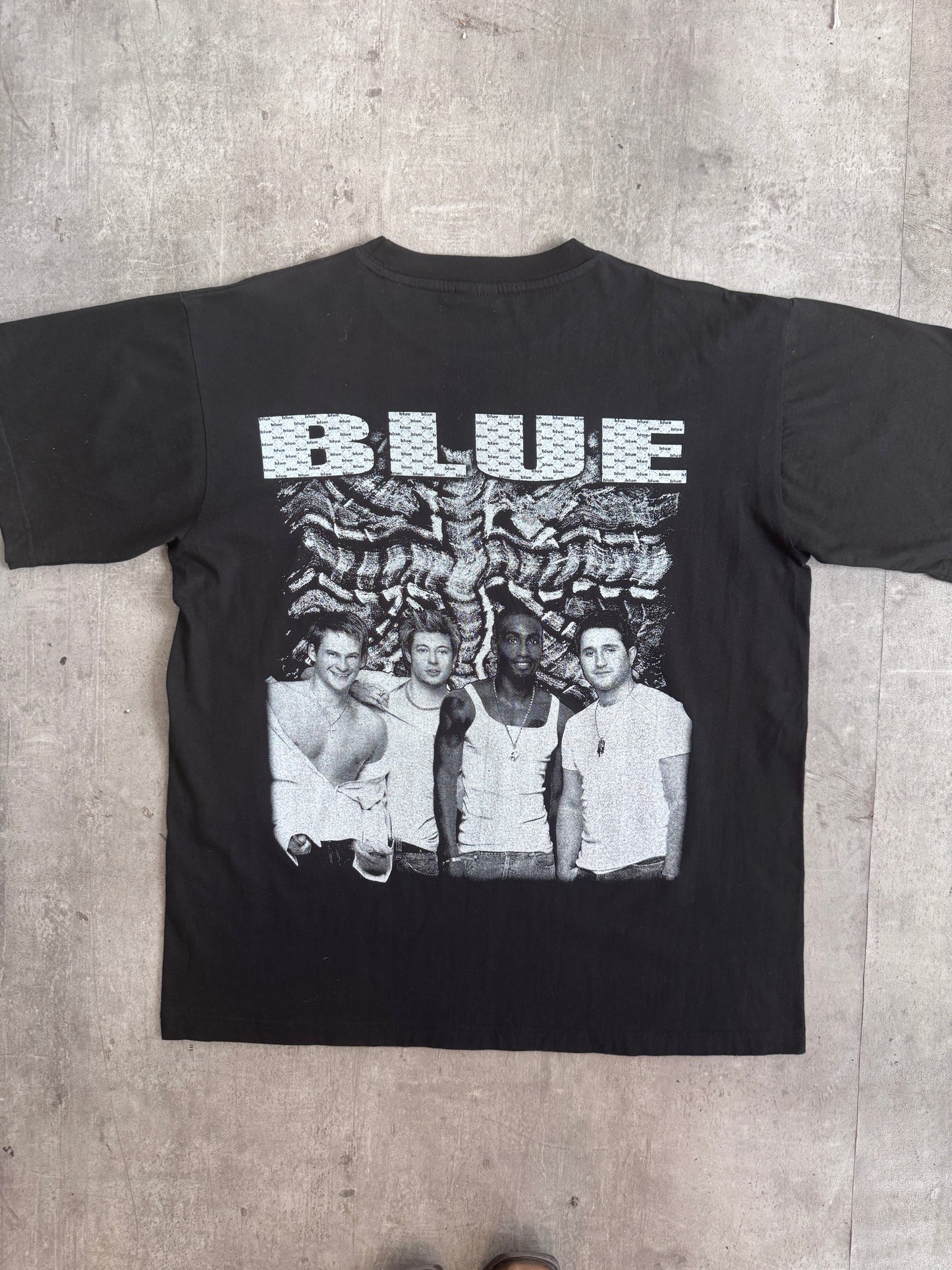 2000's Blue Union Jack Official Tour Promo Tee | Medium, Multicoloured