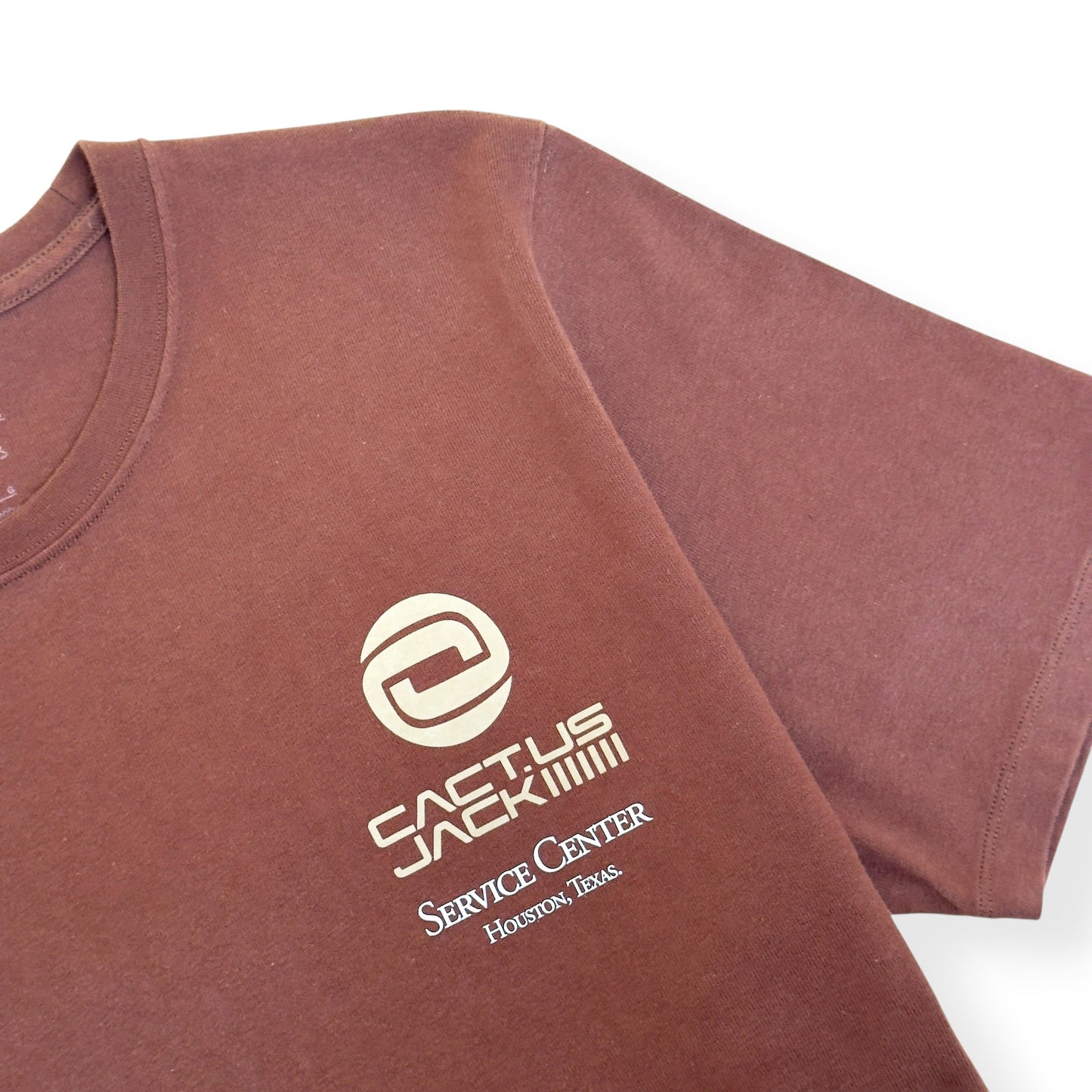 NIKE X TRAVIS SCOTT CACTUS JACK SERVICE CENTER HOUSTON T-SHIRT BROWN L | Large, Brown