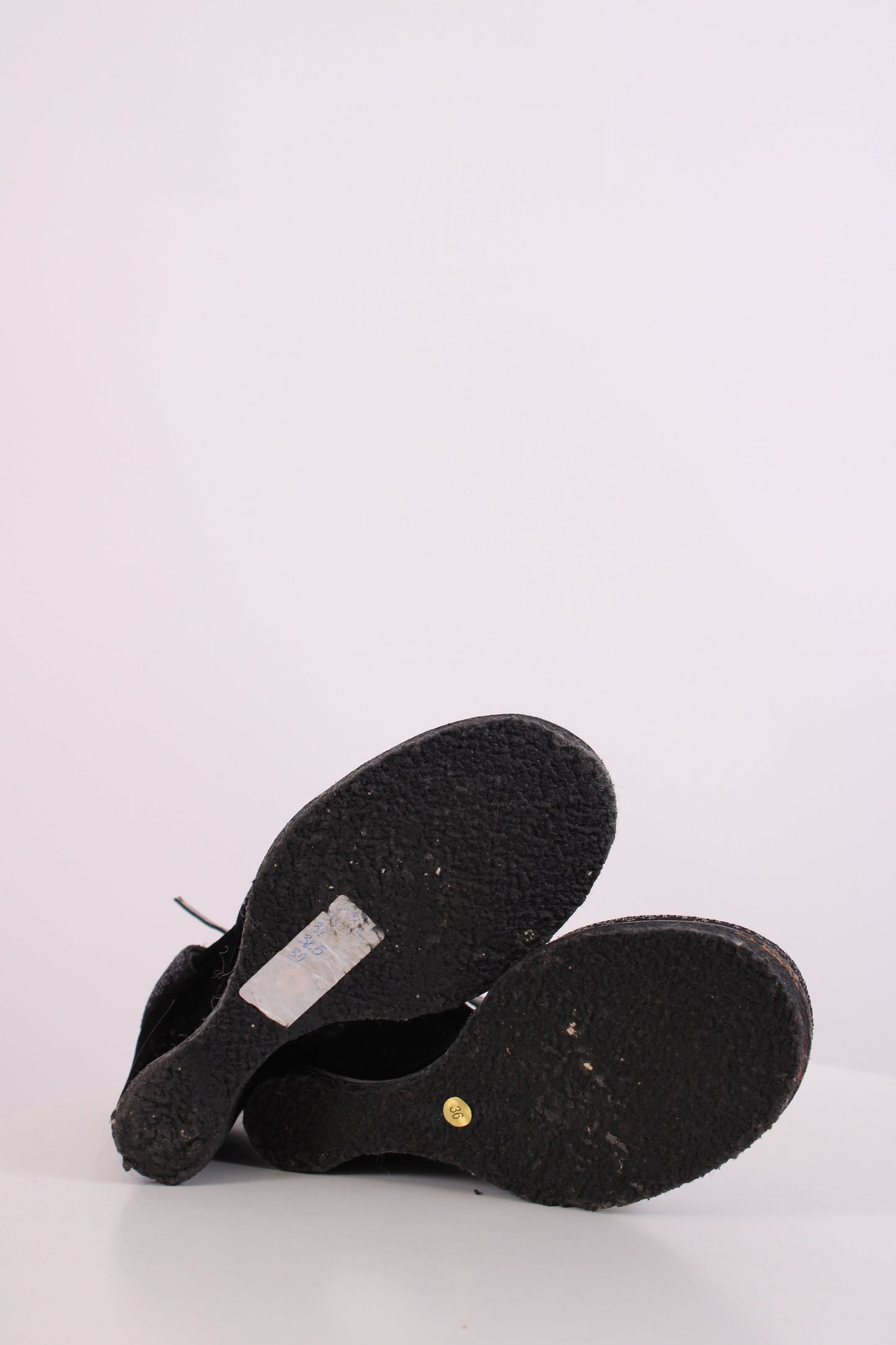 Fendi Sequin Velvet Logo Wedges Navy 36 | O/S, Navy