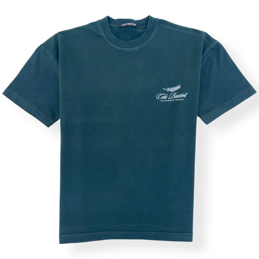 COLE BUXTON OVERSIZED INTERNATIONAL LOGO T-SHIRT GREEN XS | XS, Green