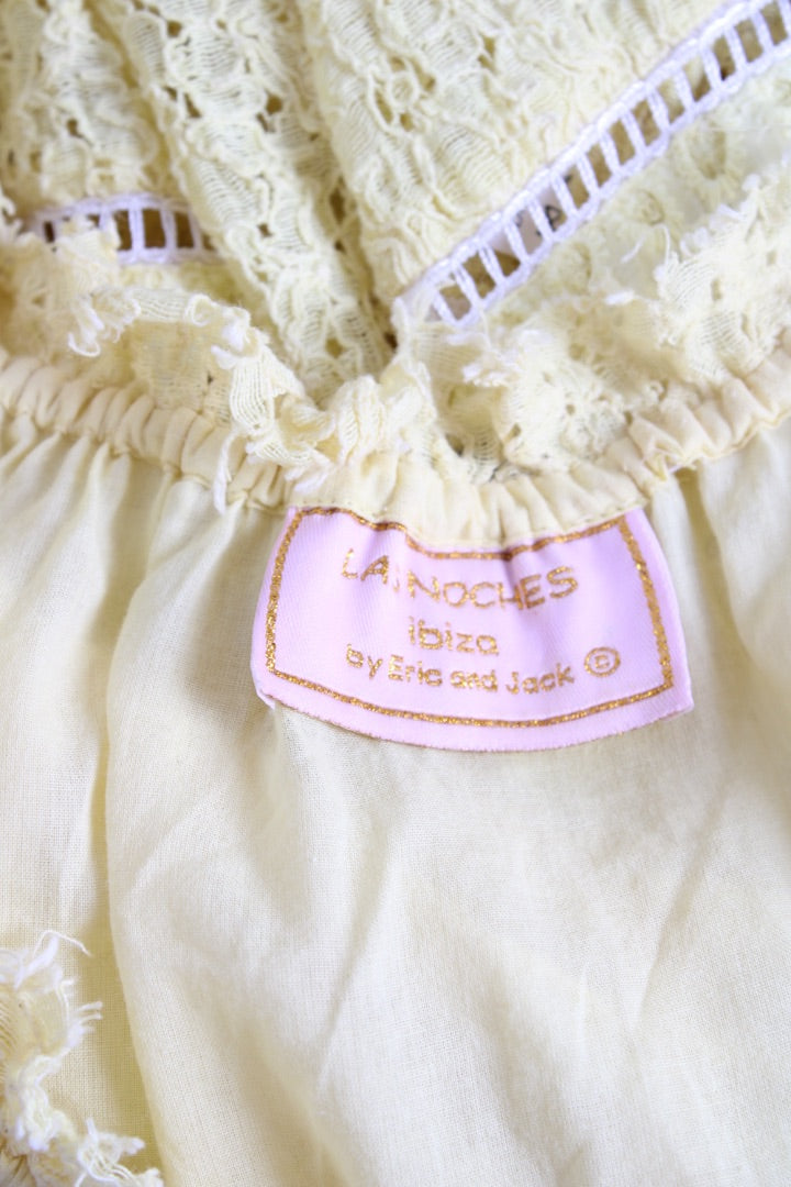 Las Noches Ibiza S/S Embroidered Tunic Dress Yellow S | Default Title, Red