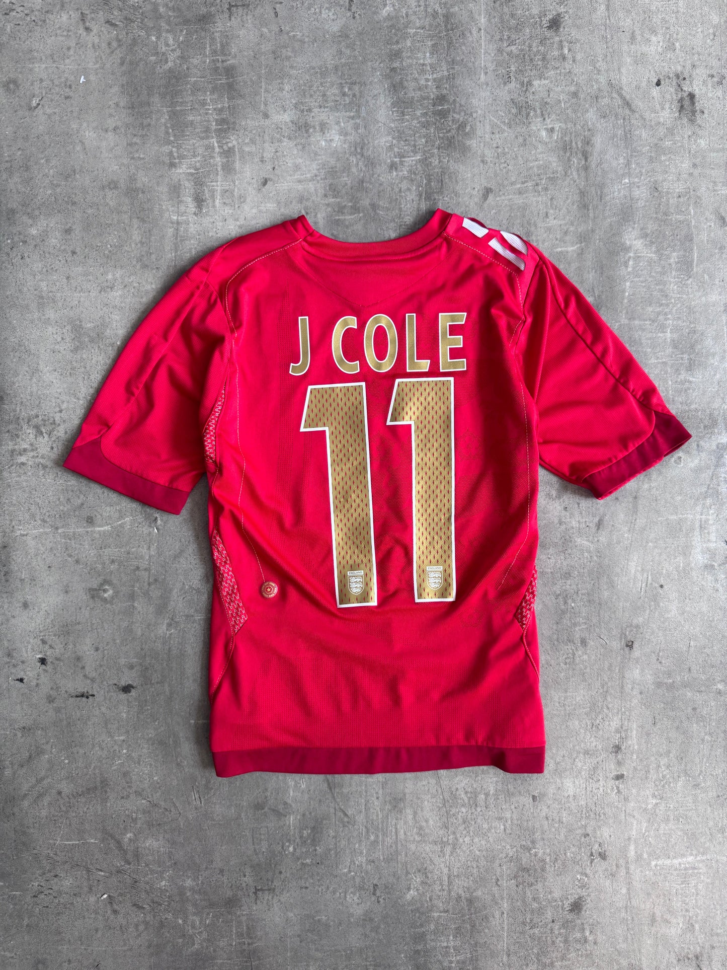 2006-2008 England x Umbro "Cole 11" Away Shirt | Extra Small, Multicoloured