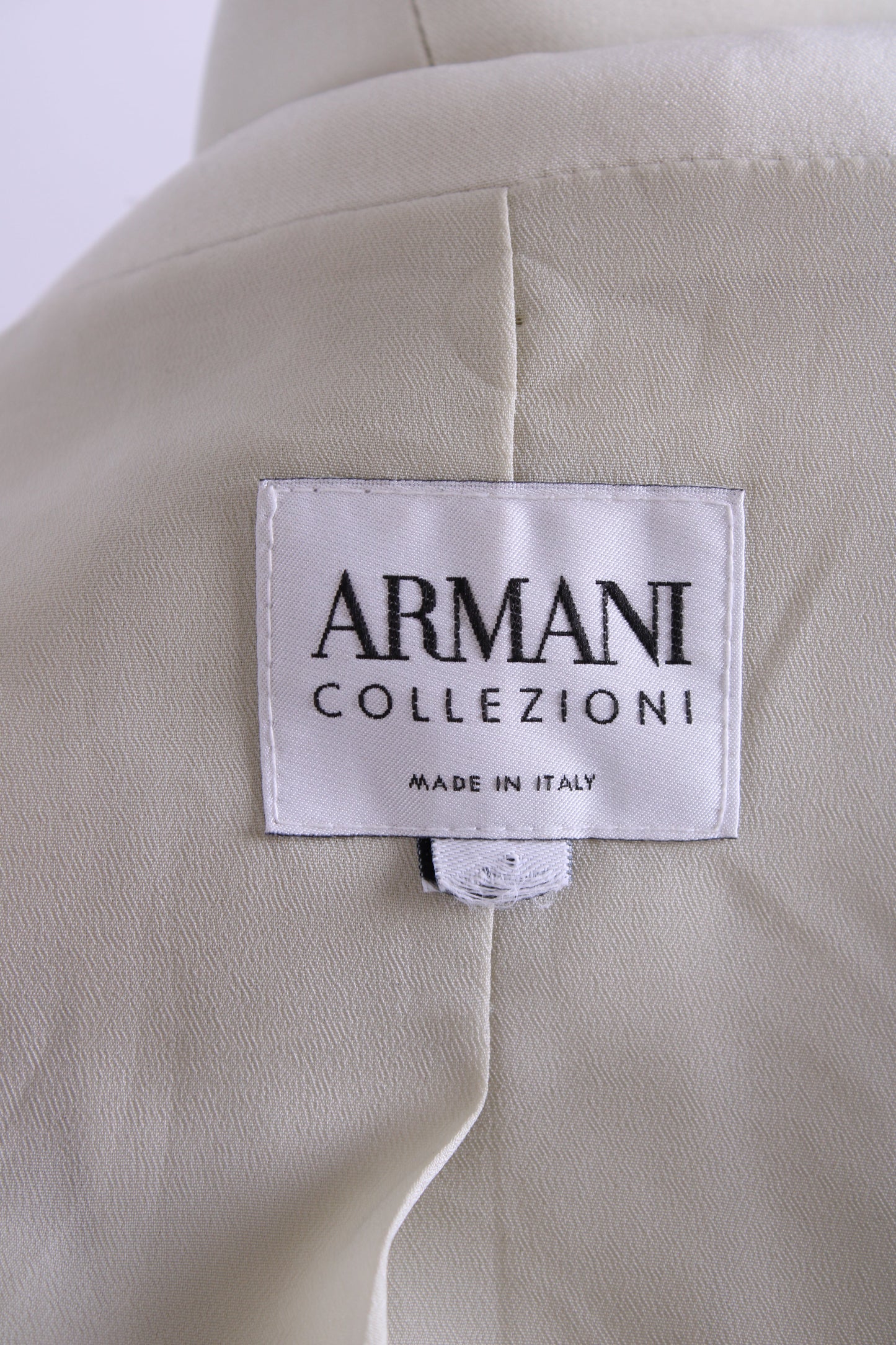 Armani Collezioni Ruffle Collar Button Detail Blazer Green M | O/S, Green