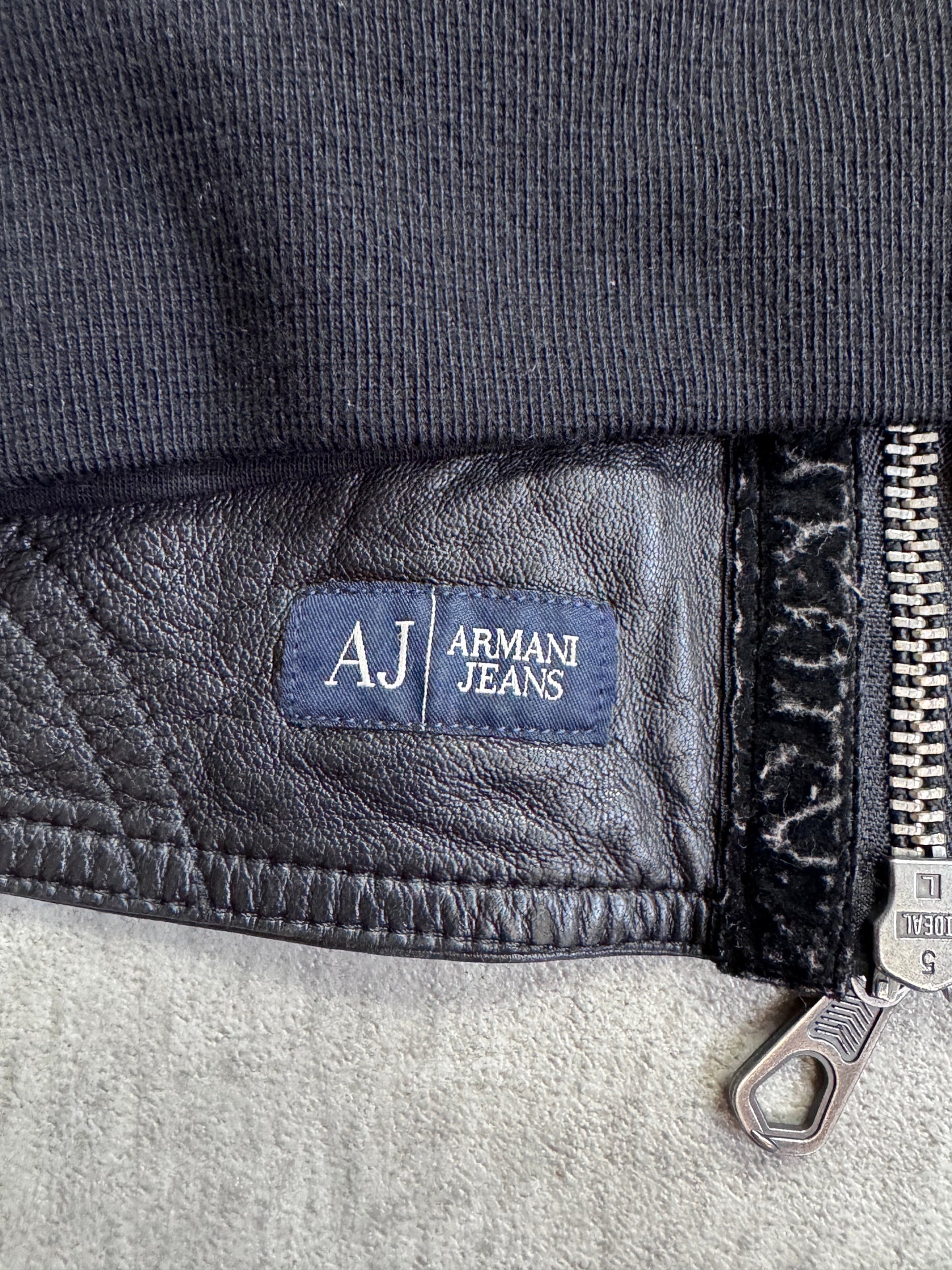 Armani Jeans Cropped Leather jacket SC: 5782