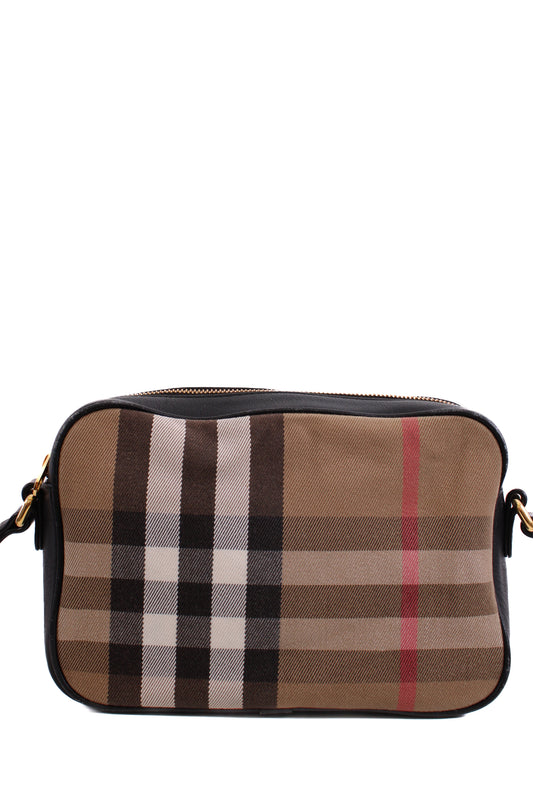 Burberry Check Camera Crossbody Bag Beige | O/S, Beige