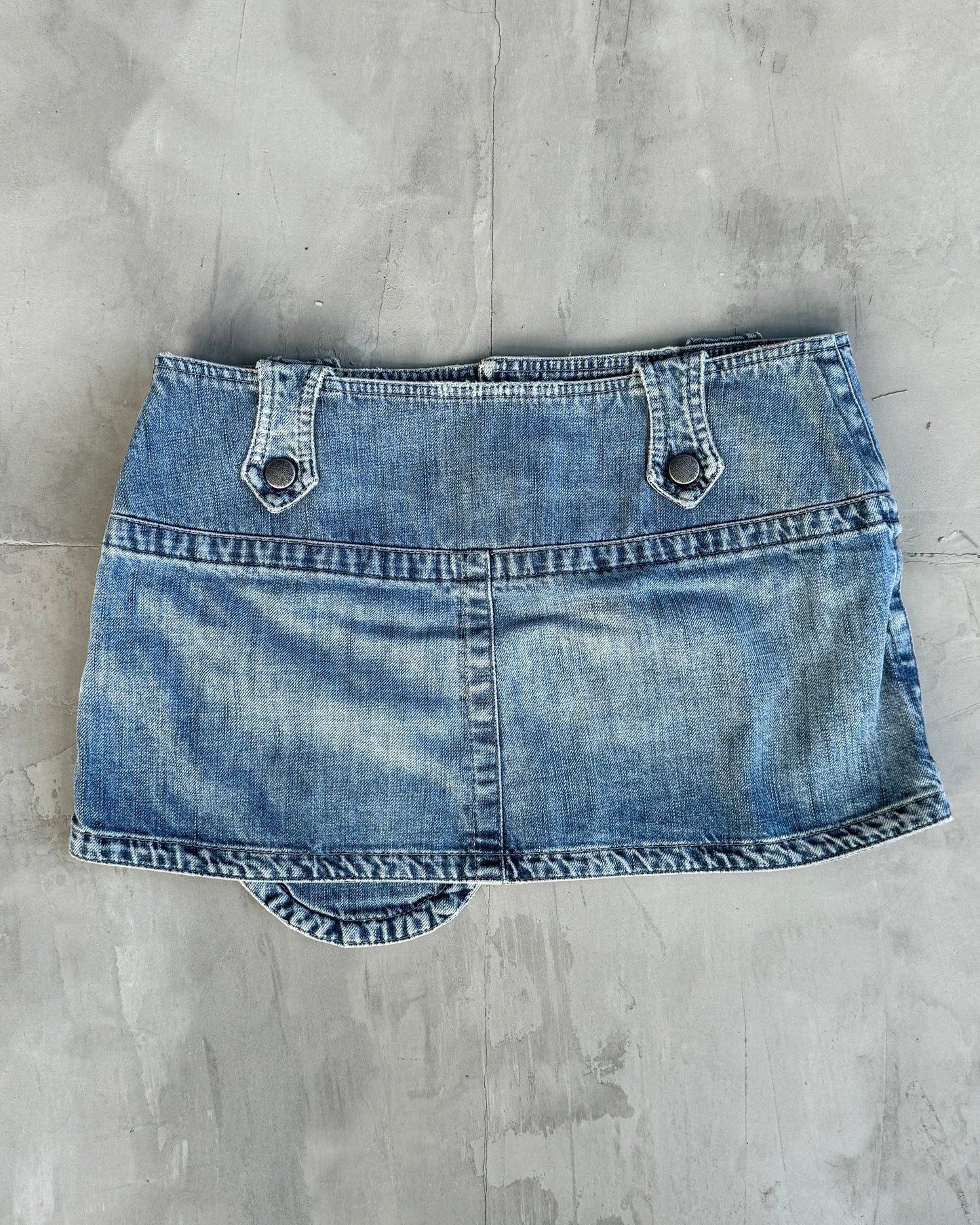 DIESEL 90'S OVERSIZED POCKET DENIM MINI SKIRT | Small, Blue