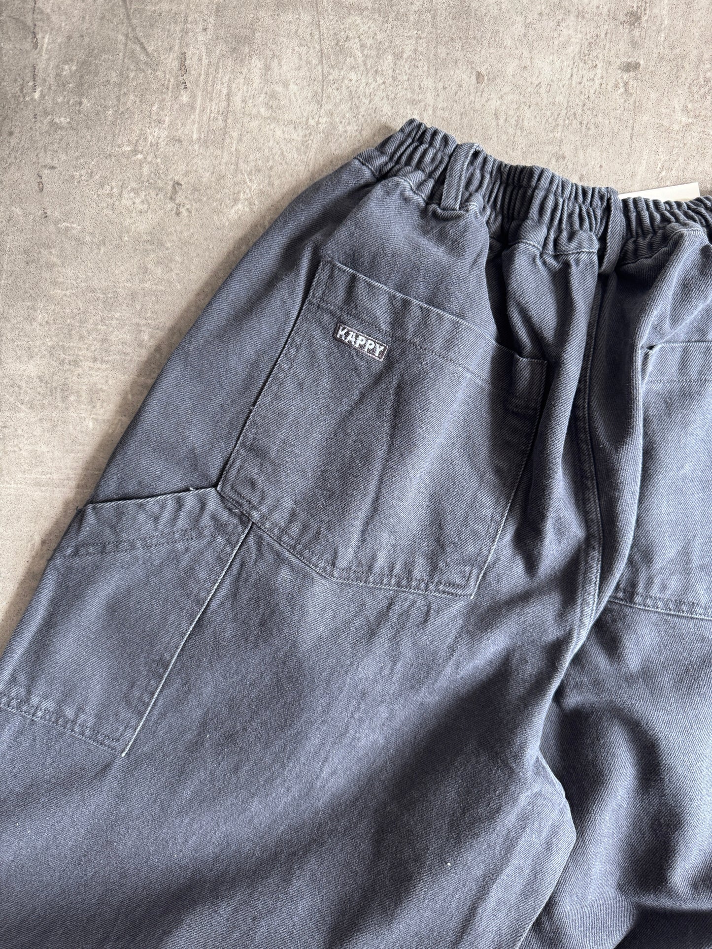 Kappy Korea Two Tuck Pleated Kation Pants - Dark Grey | O/S, Multicoloured